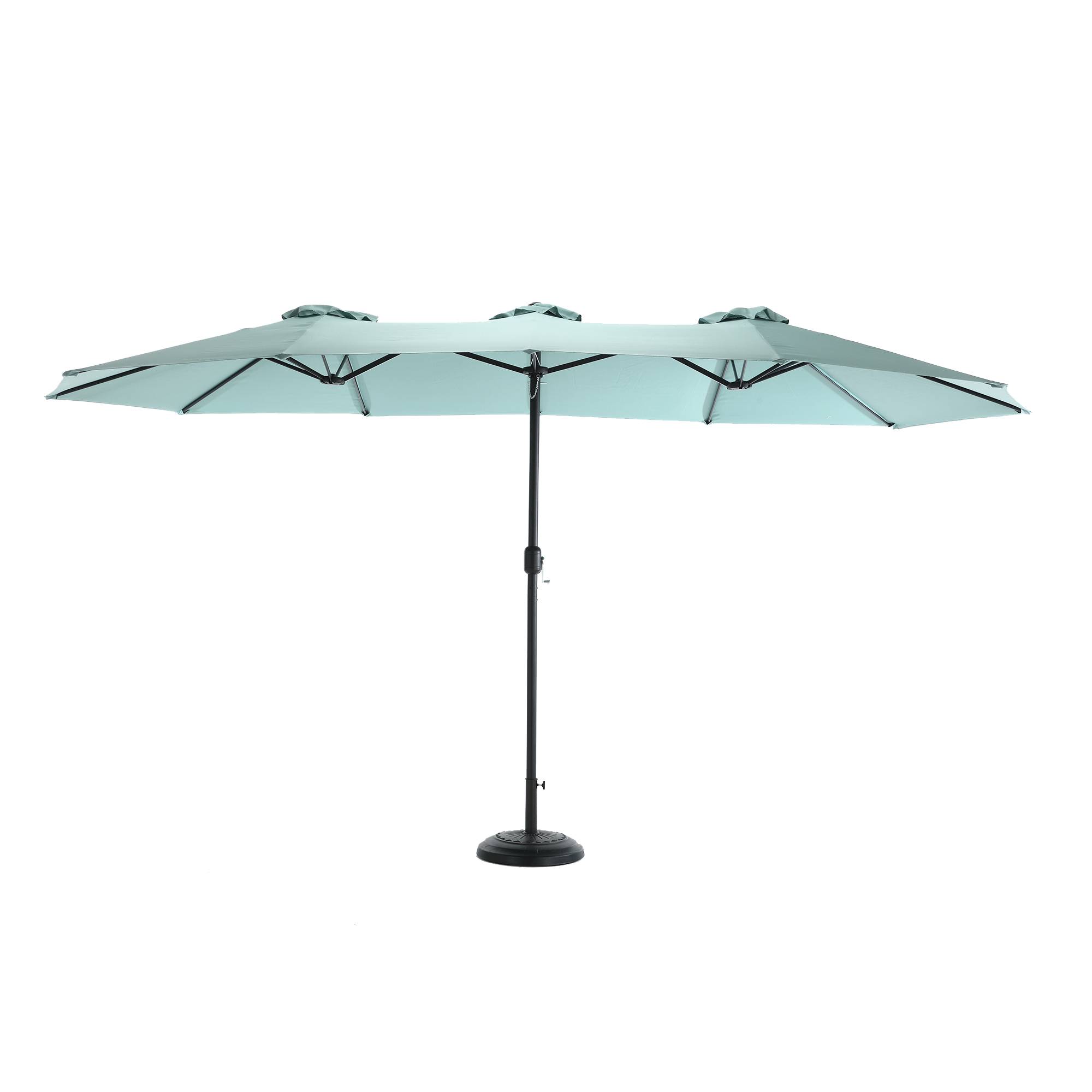 PANGIVO - Parasol extérieur rectangulaire double face, acier, vert clair, 14.8 x 9.4 x 10.5 cm - PANGIVO - Image 3
