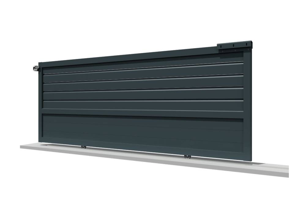 Ombrazur - Portail coulissant mixte Gris anthracite L 3000 x H 1863.6 mm Motorisé OMBRAZUR - Imagen 1