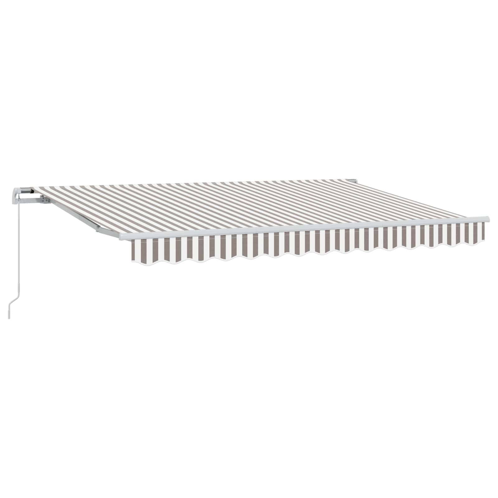 ComfortXL - Store banne manuel aluminium pour terrasse protection solaire gris clair 4x3m - ComfortXL Outdoor Living - Image 2