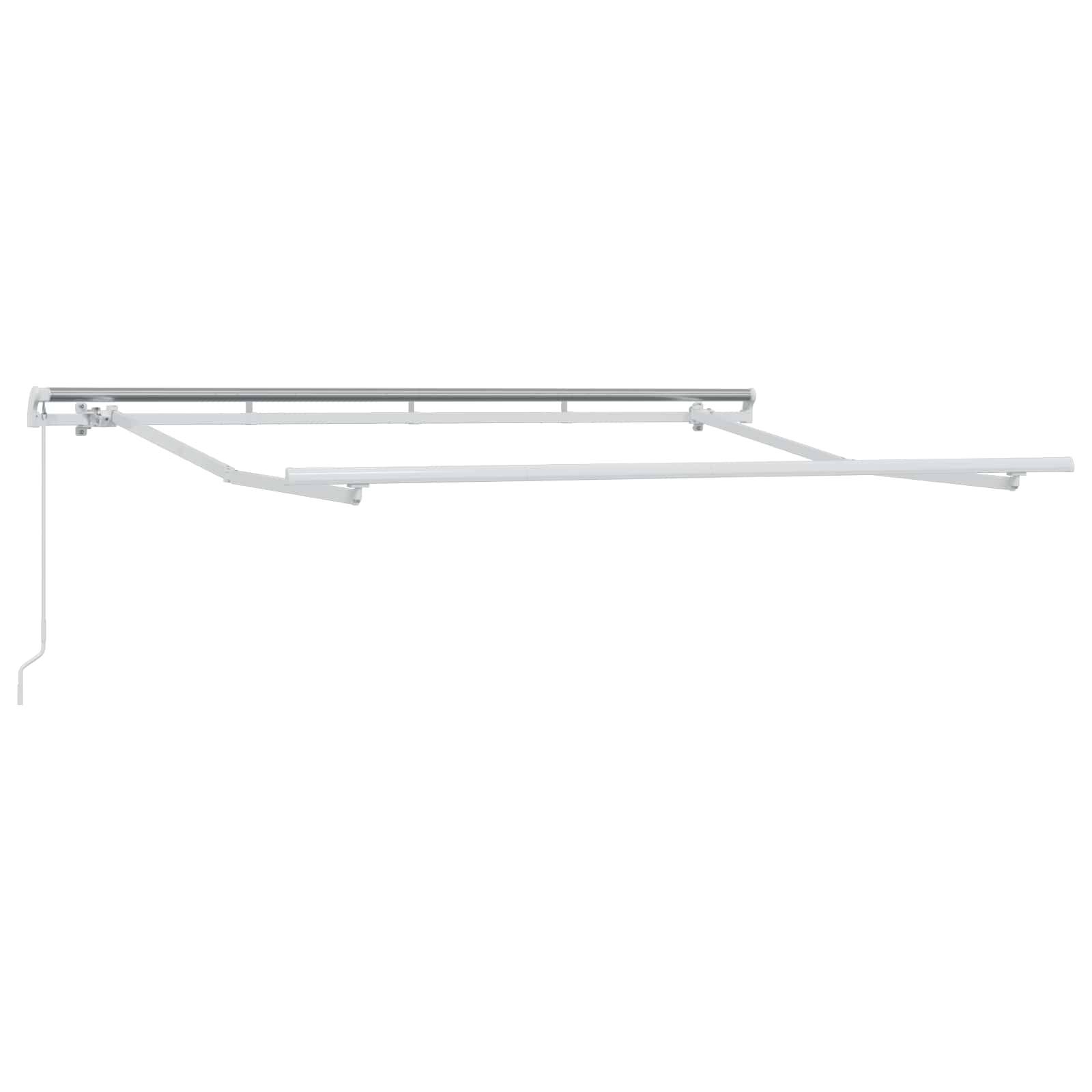 ComfortXL - Store banne manuel aluminium pour terrasse protection solaire gris clair 4x3m - ComfortXL Outdoor Living - Image 3