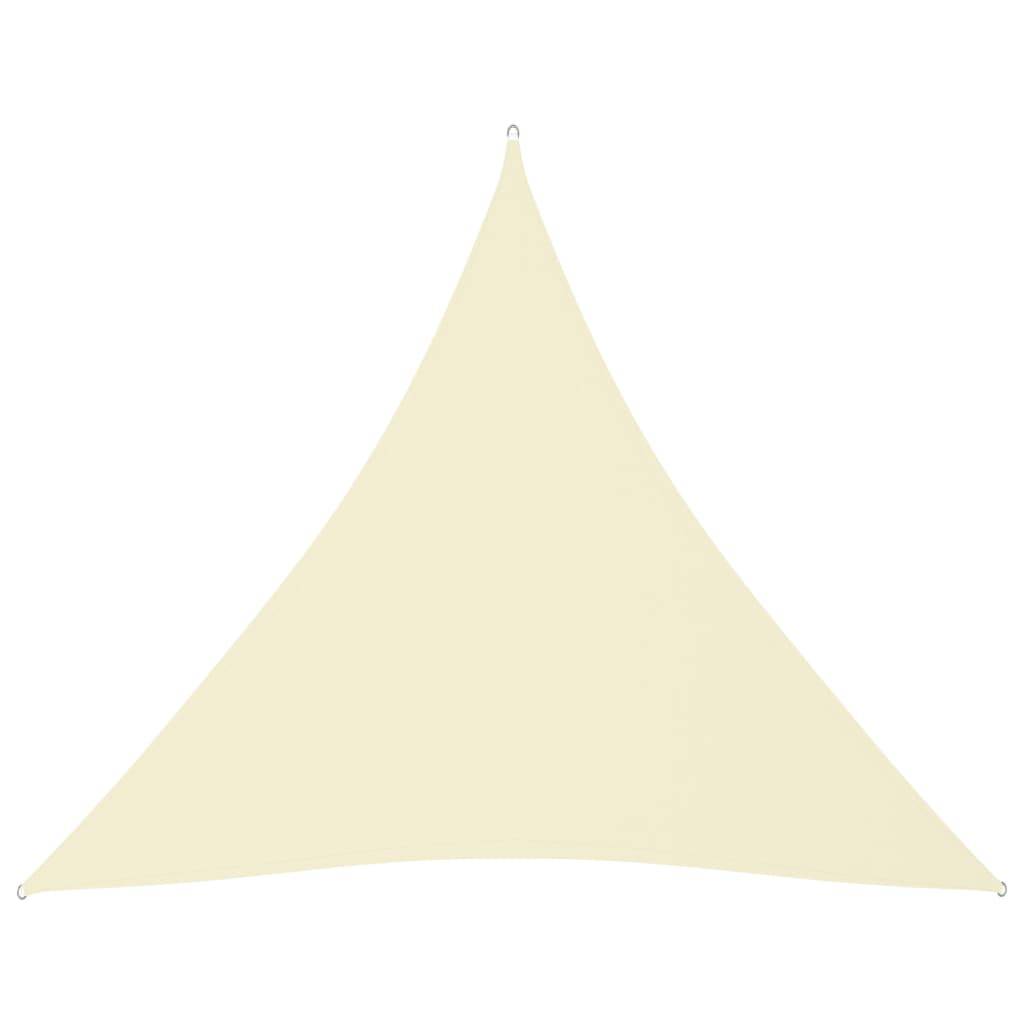 Helloshop26 - Voile toile d'ombrage parasol parasol tissu oxford triangulaire 3 x 3 x 3 m crème - Imagen 1
