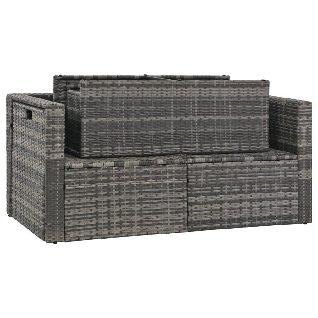 Vidaxl - Salon de jardin avec coussins 6 pcs Résine tressée Gris vidaXL 44722 - Imagen 5