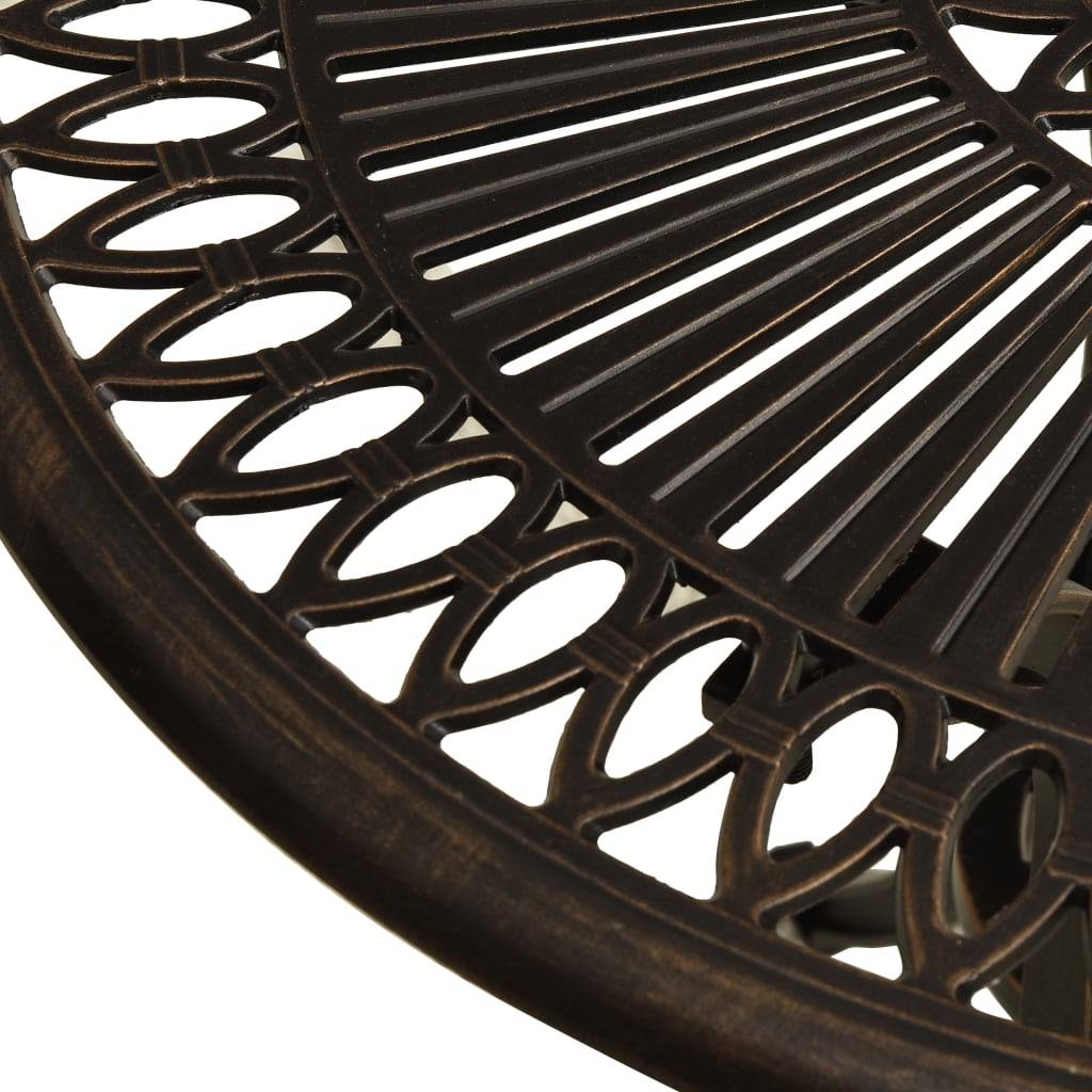 ComfortXL - Table de Bistro Ronde Ø62cm en Aluminium Moulé Bronze avec Trou pour Parasol – ComfortXL Outdoor Living - Image 4