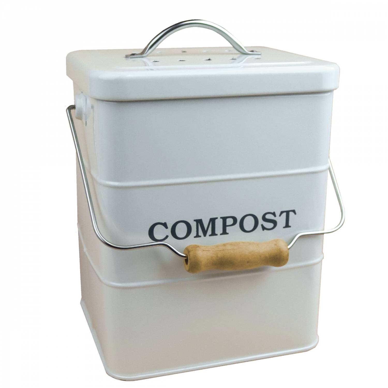 Linxor - Composteur, bac, poubelle à compost de cuisine rectangle - 3 L - Beige - Linxor