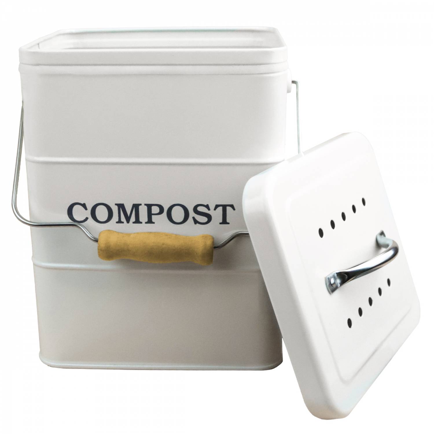 Linxor - Composteur, bac, poubelle à compost de cuisine rectangle - 3 L - Beige - Linxor - Image 6