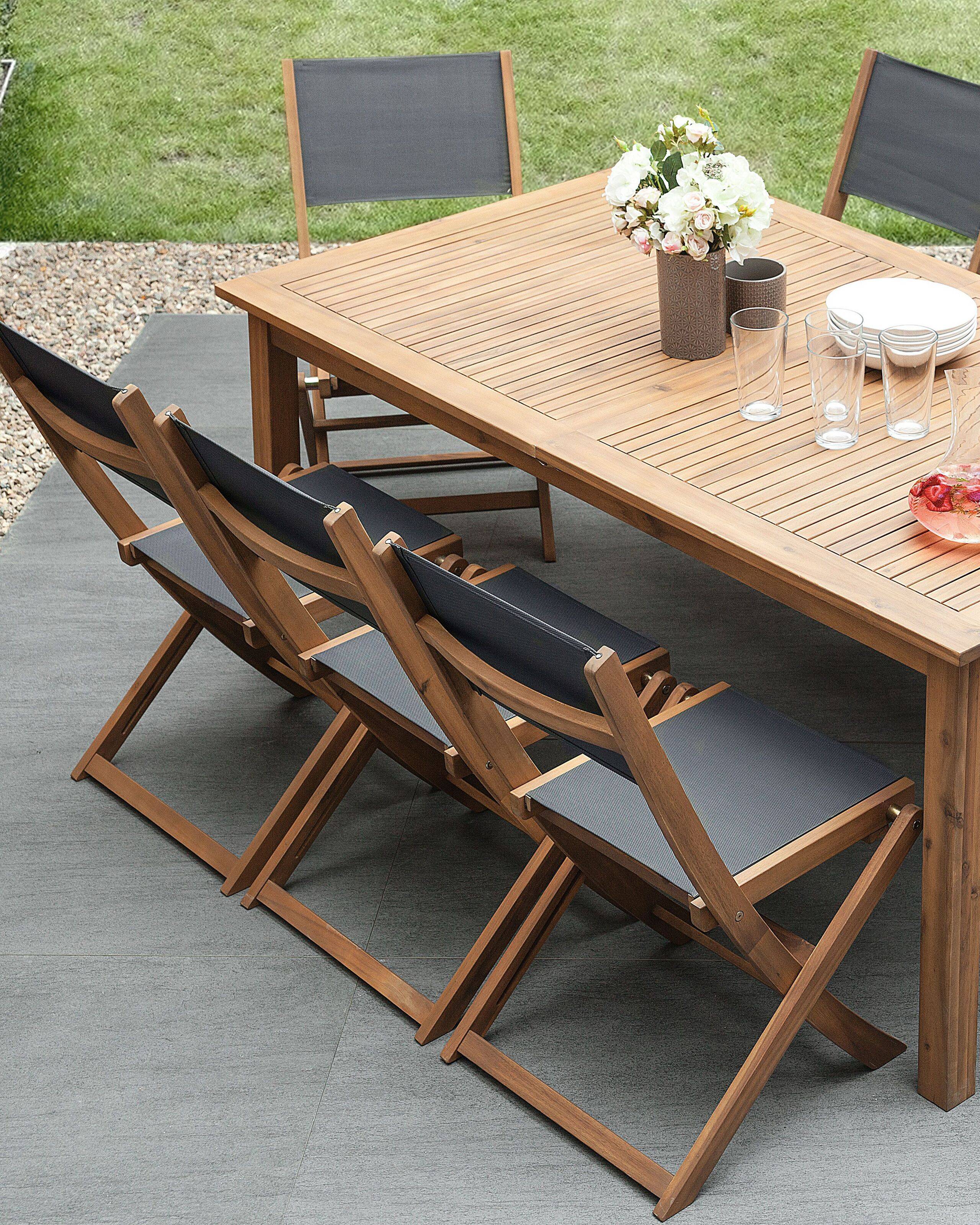 Beliani - Chaise de jardin Acacia Marron clair CESANA - Beliani - Imagen 1