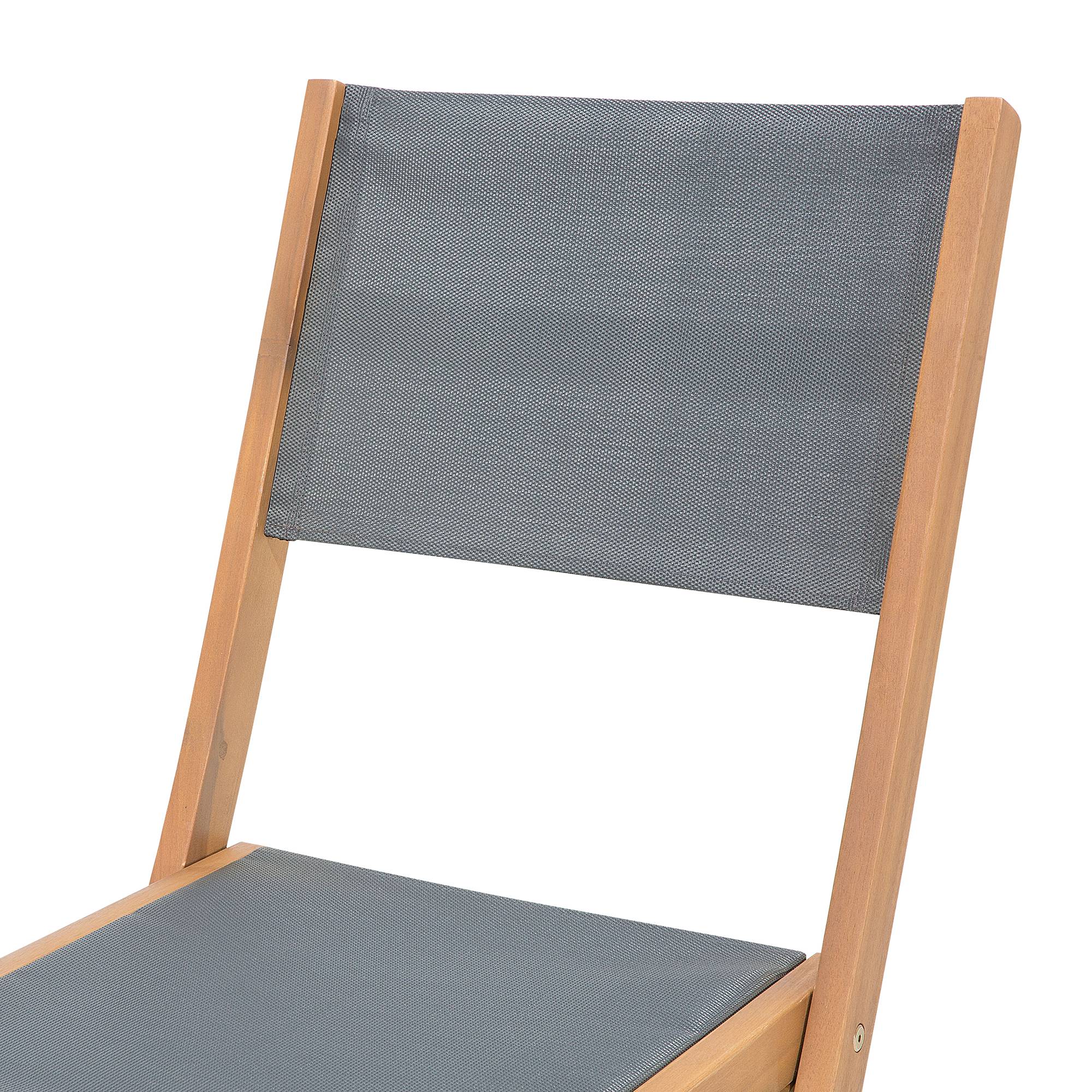 Beliani - Chaise de jardin Acacia Marron clair CESANA - Beliani - Imagen 9