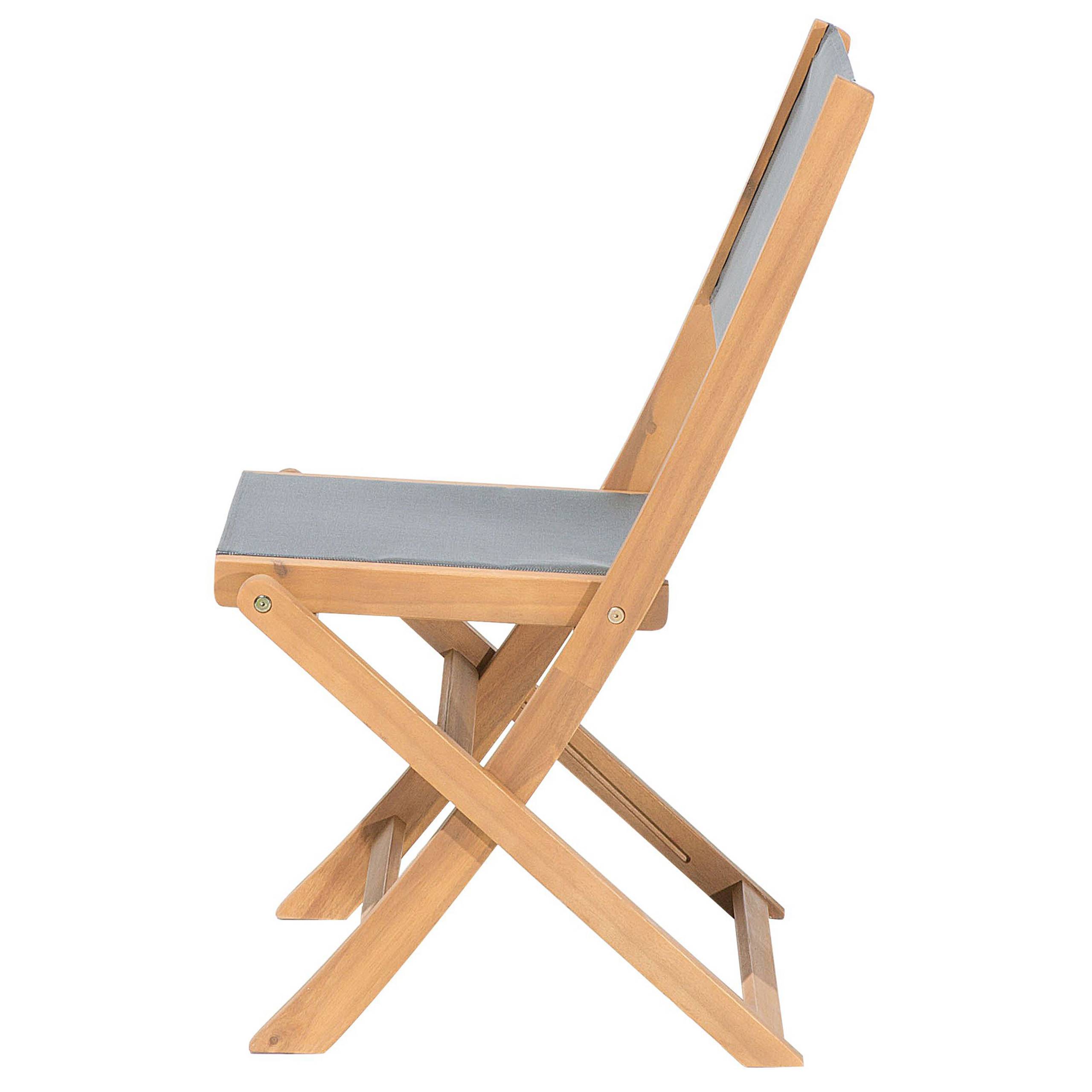 Beliani - Chaise de jardin Acacia Marron clair CESANA - Beliani - Imagen 6