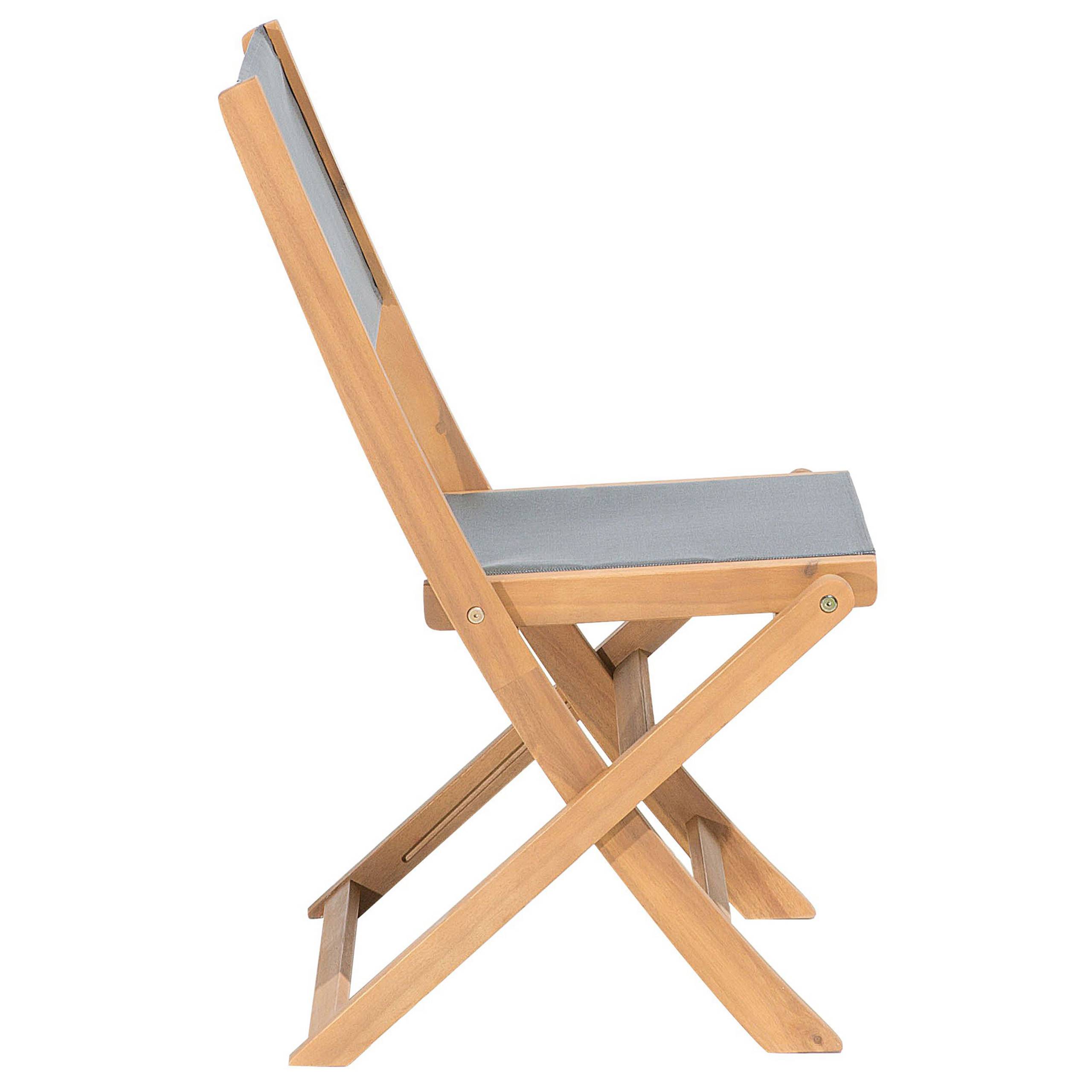 Beliani - Chaise de jardin Acacia Marron clair CESANA - Beliani - Imagen 7