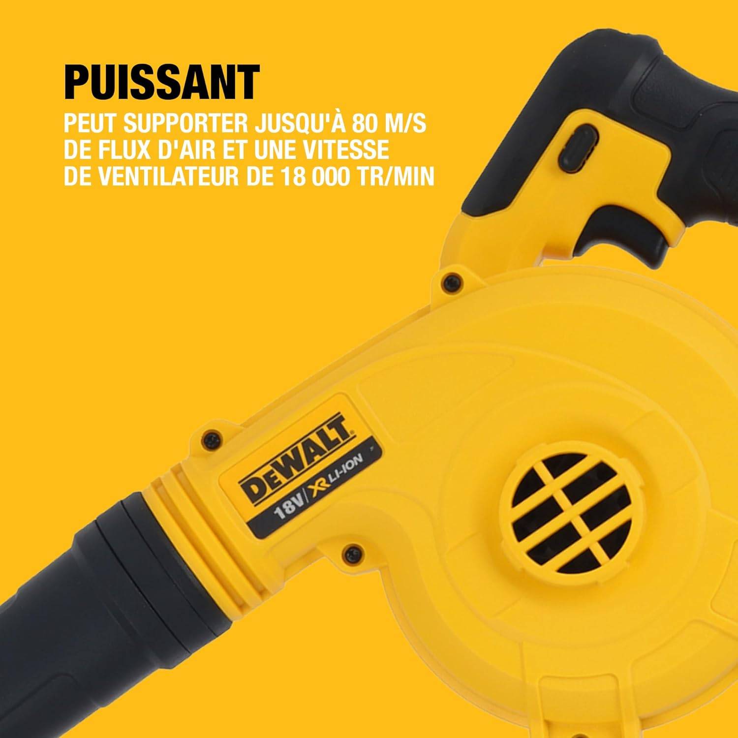 Souffleur compact XR 18 V - Sans batterie ni chargeur - DEWALT - DCV100-XJ - Image 8