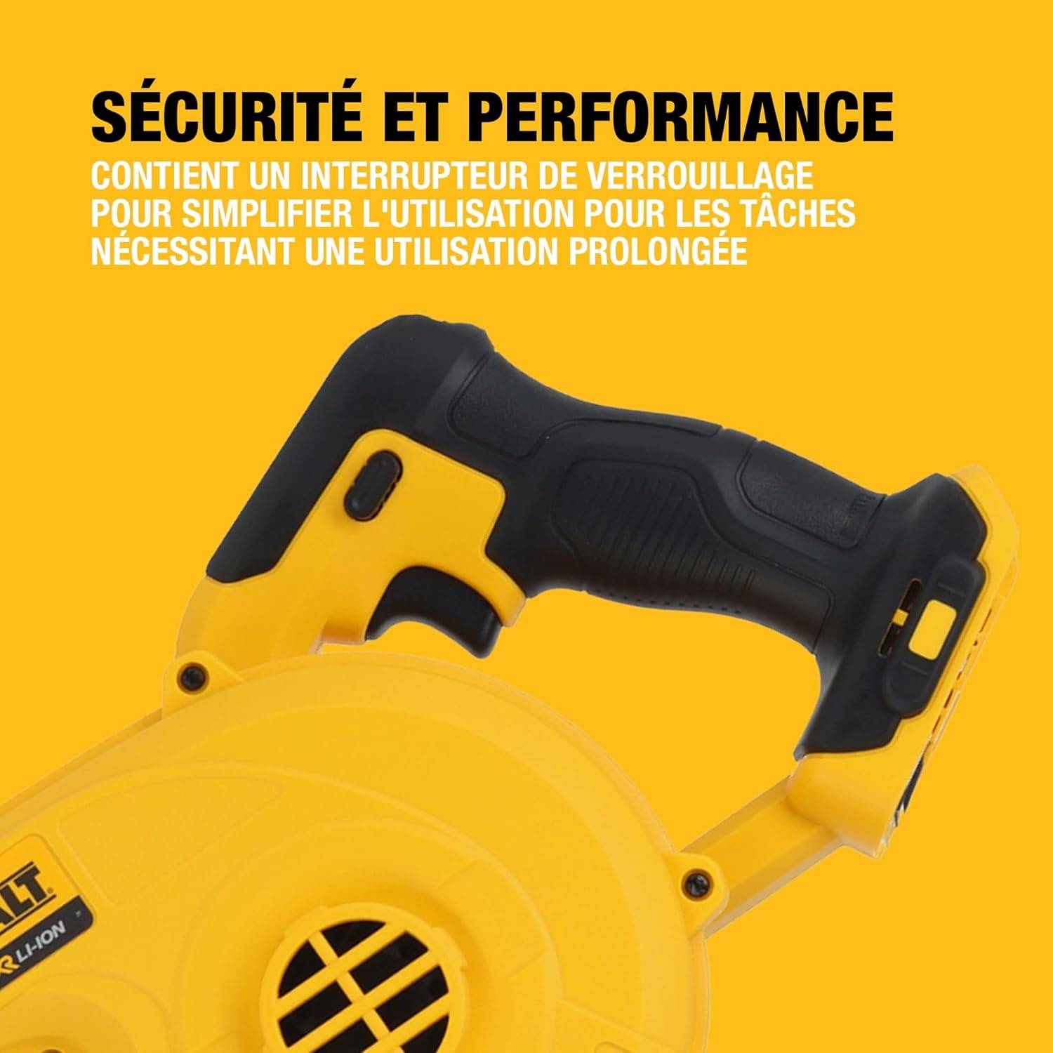 Souffleur compact XR 18 V - Sans batterie ni chargeur - DEWALT - DCV100-XJ - Image 4