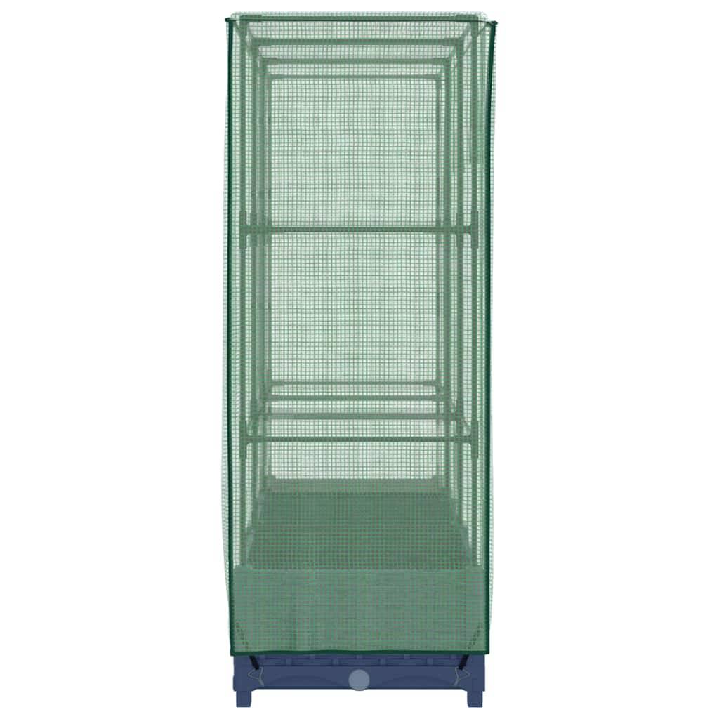 ComfortXL - Carré potager surélevé avec serre aspect rotin pour balcon jardin Gris 120x40cm – ComfortXL Outdoor Living - Image 5