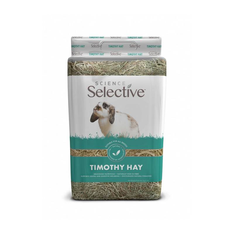 Foin de Timothy pour rongeurs et lapin 400g, Selective