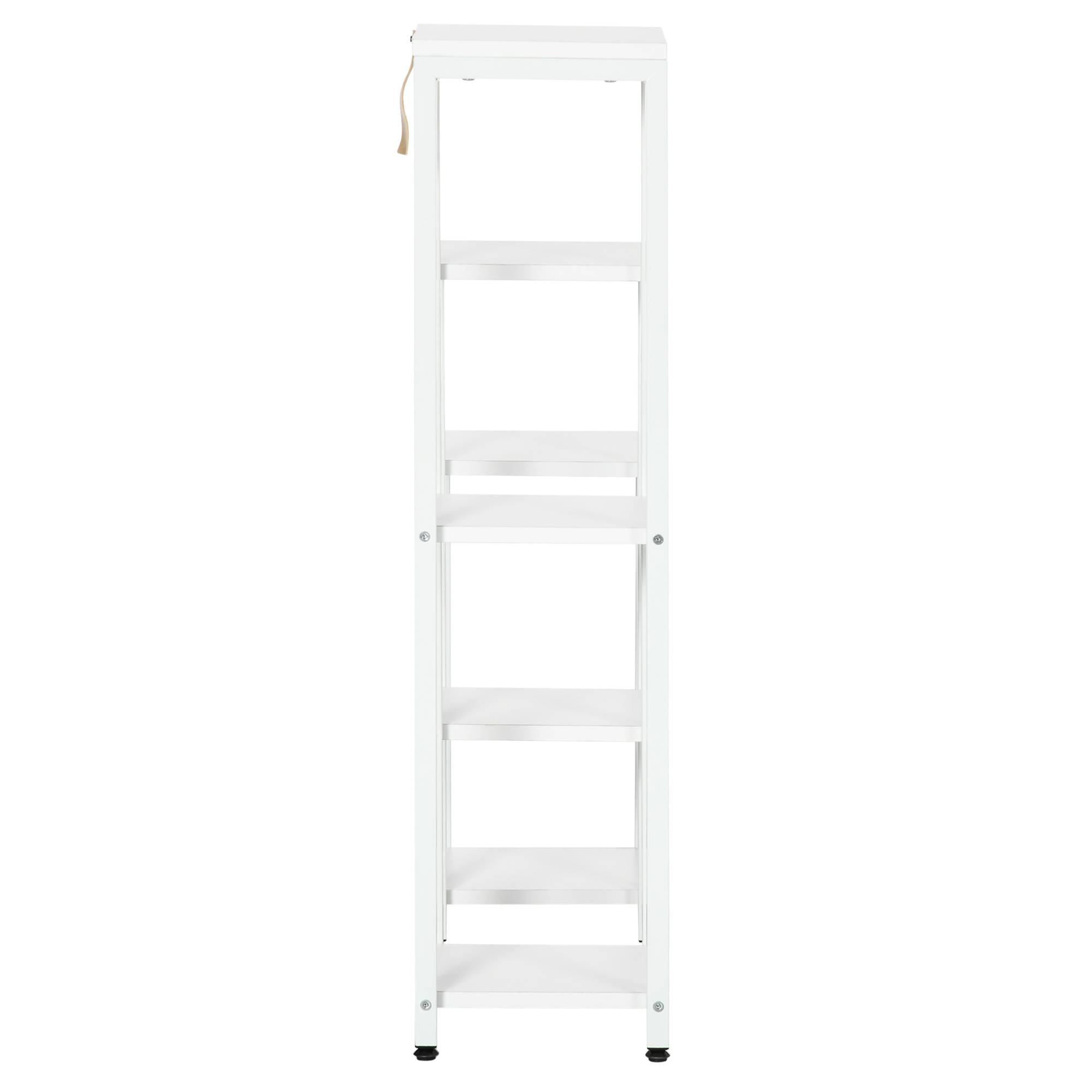 Support à fleurs Outsunny 7 niveaux intérieur extérieur acier blanc 65 x 23 x 94,5 cm étagère plantes jardin - Image 10