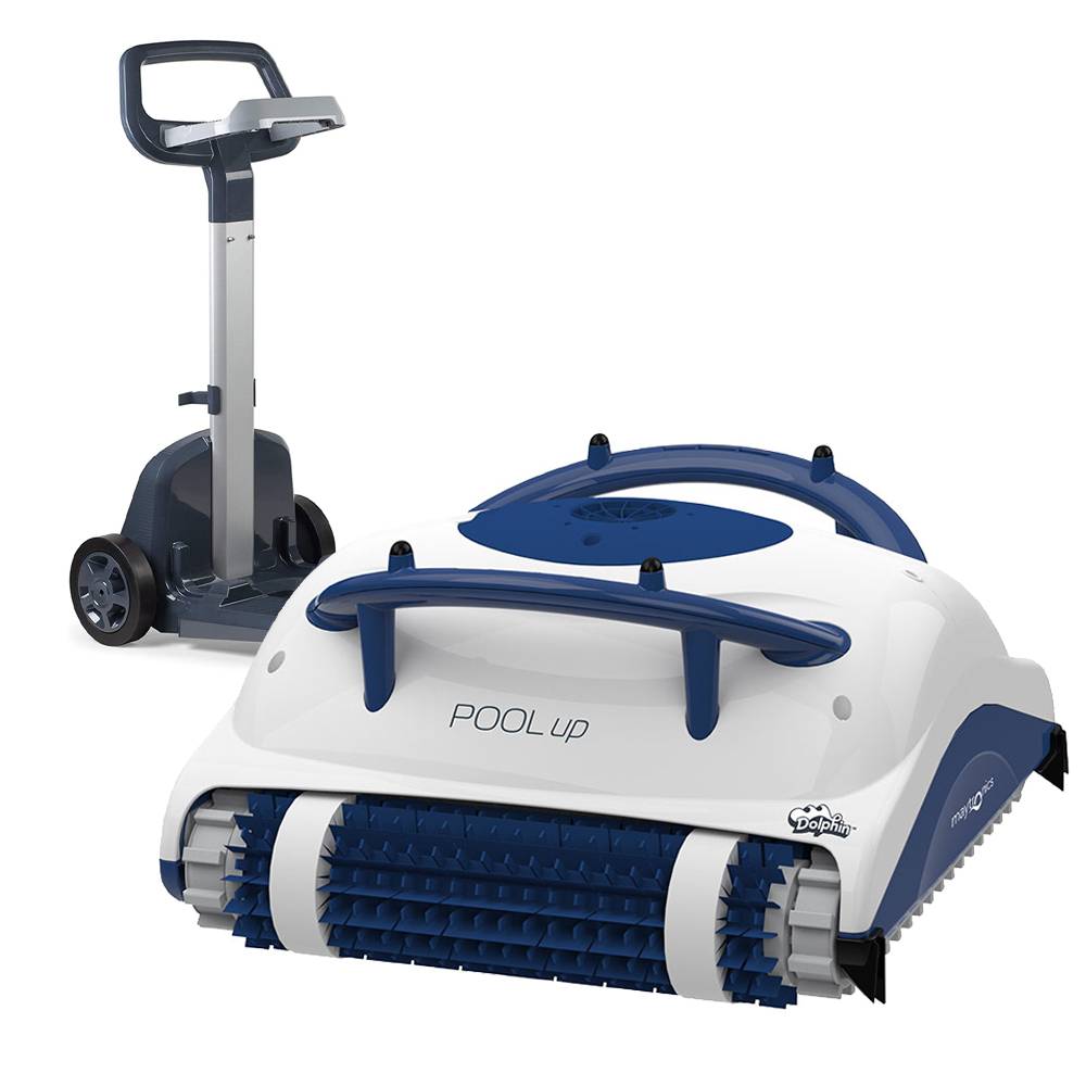 Dolphin - Robot electrique de piscine fond et parois avec chariot POOL UP + CADDY Dolphin
