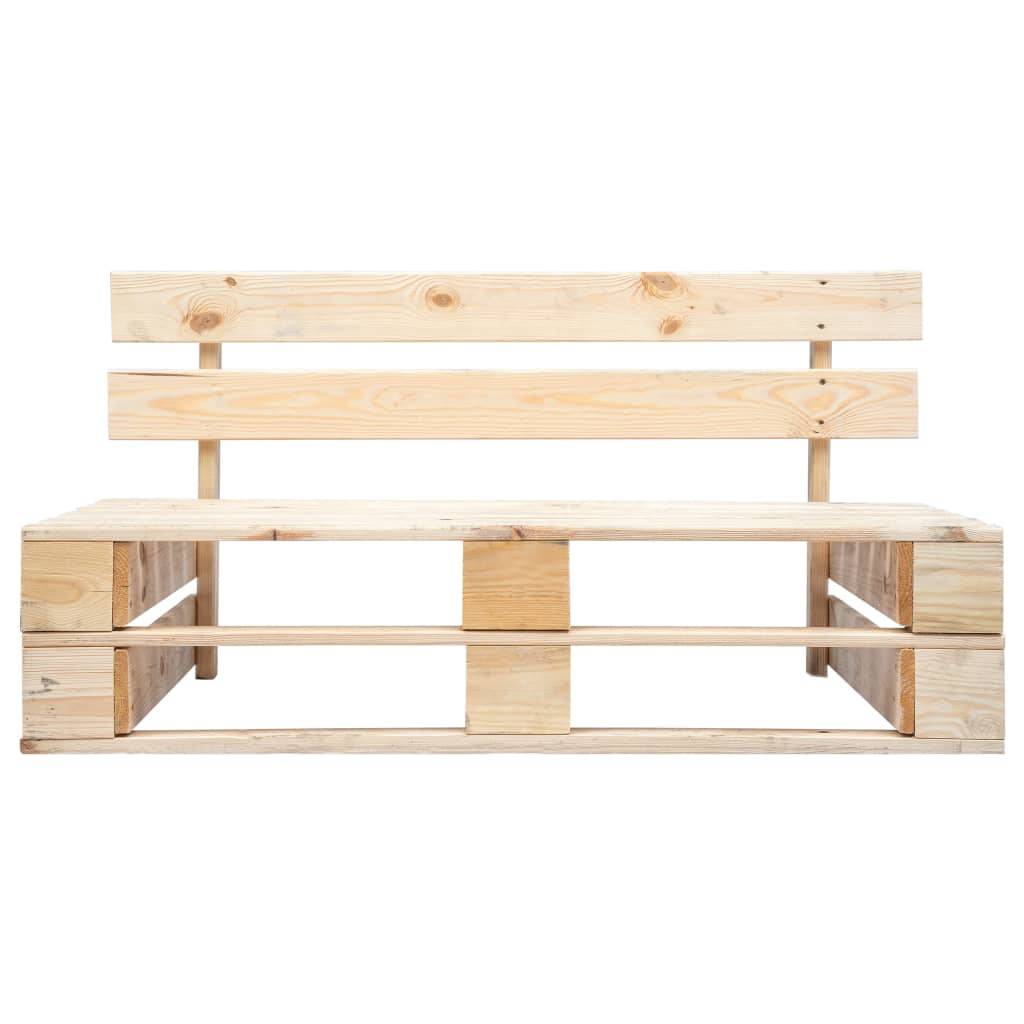 Helloshop26 - Banc de jardin meuble de patio d'extérieur terrasse 110 cm palette de jardin bois - Imagen 2