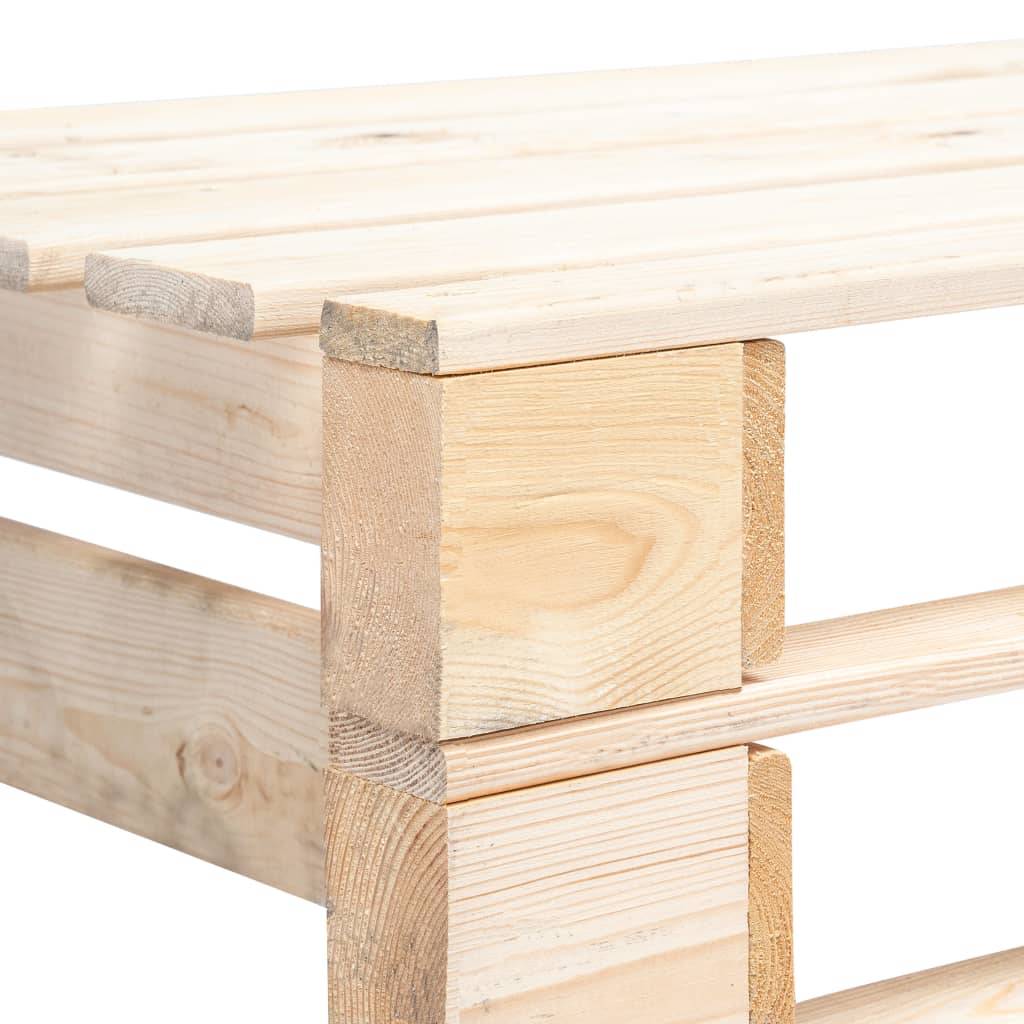 Helloshop26 - Banc de jardin meuble de patio d'extérieur terrasse 110 cm palette de jardin bois - Imagen 4