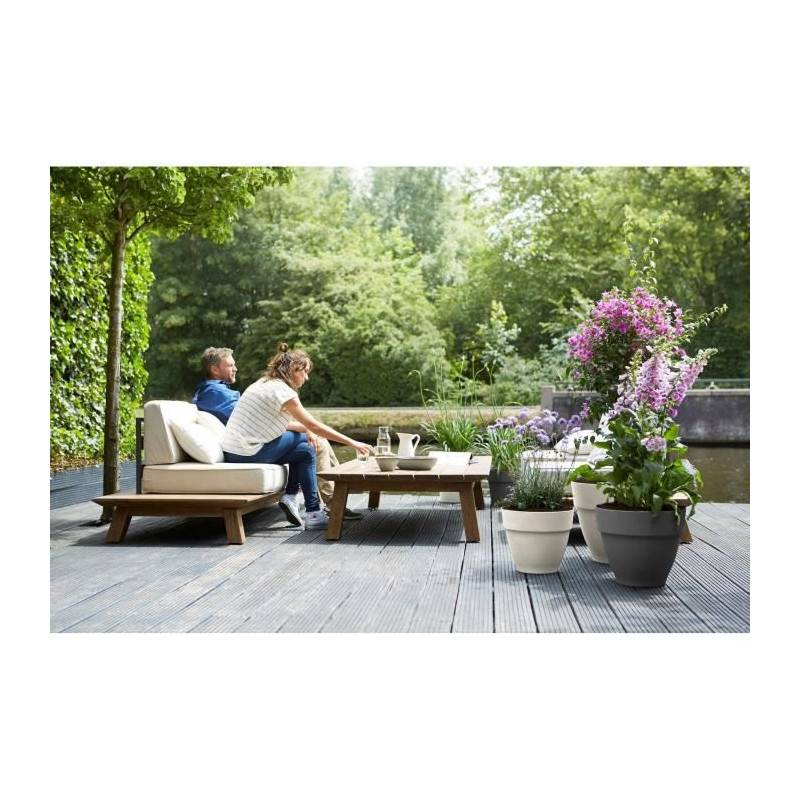Elho - Pot De Fleurs Rond Vibia - Plastique Réservoir - ø40 - Blanc - Imagen 6