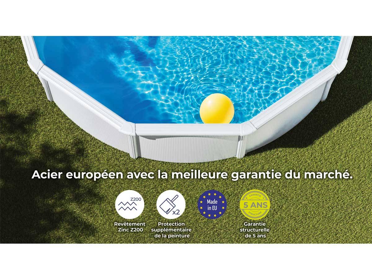 Gré - Piscine acier blanc Bora Bora ronde 3,70 x 1,22 m - Gré - Image 5