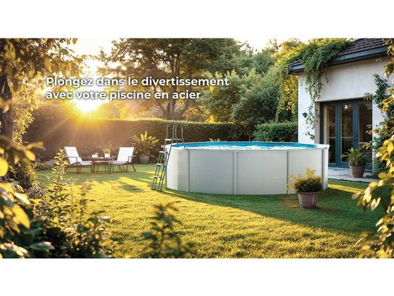 Gré - Piscine acier blanc Bora Bora ronde 3,70 x 1,22 m - Gré - Image 3