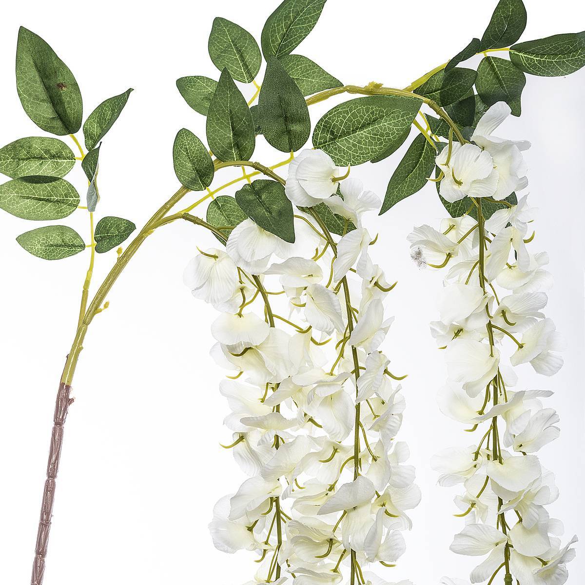 Atmosphera - Tige de glycine artificielle blanc H130cm - Atmosphera Créateur d'intérieur - Image 2