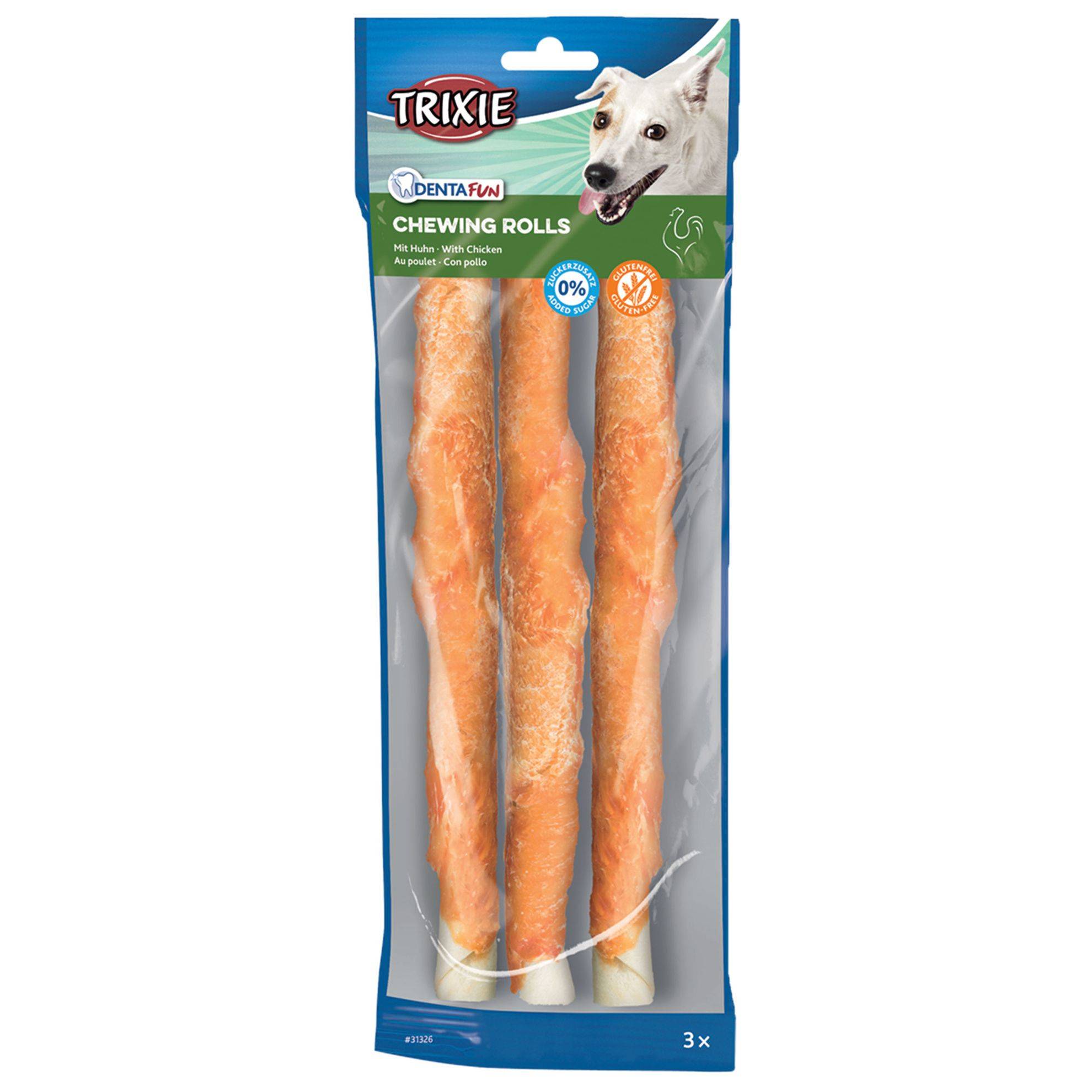 Trixie - Denta fun chicken chewing rolls Taille : L TRIXIE
