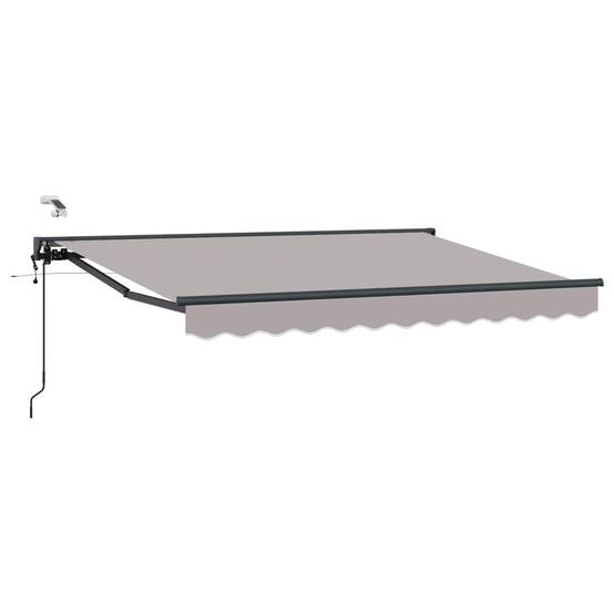 ComfortXL - Store banne électrique polyester terrasse ombre motorisée Gris Clair Anthracite 3x2,5m - ComfortXL Outdoor Living - Image 2