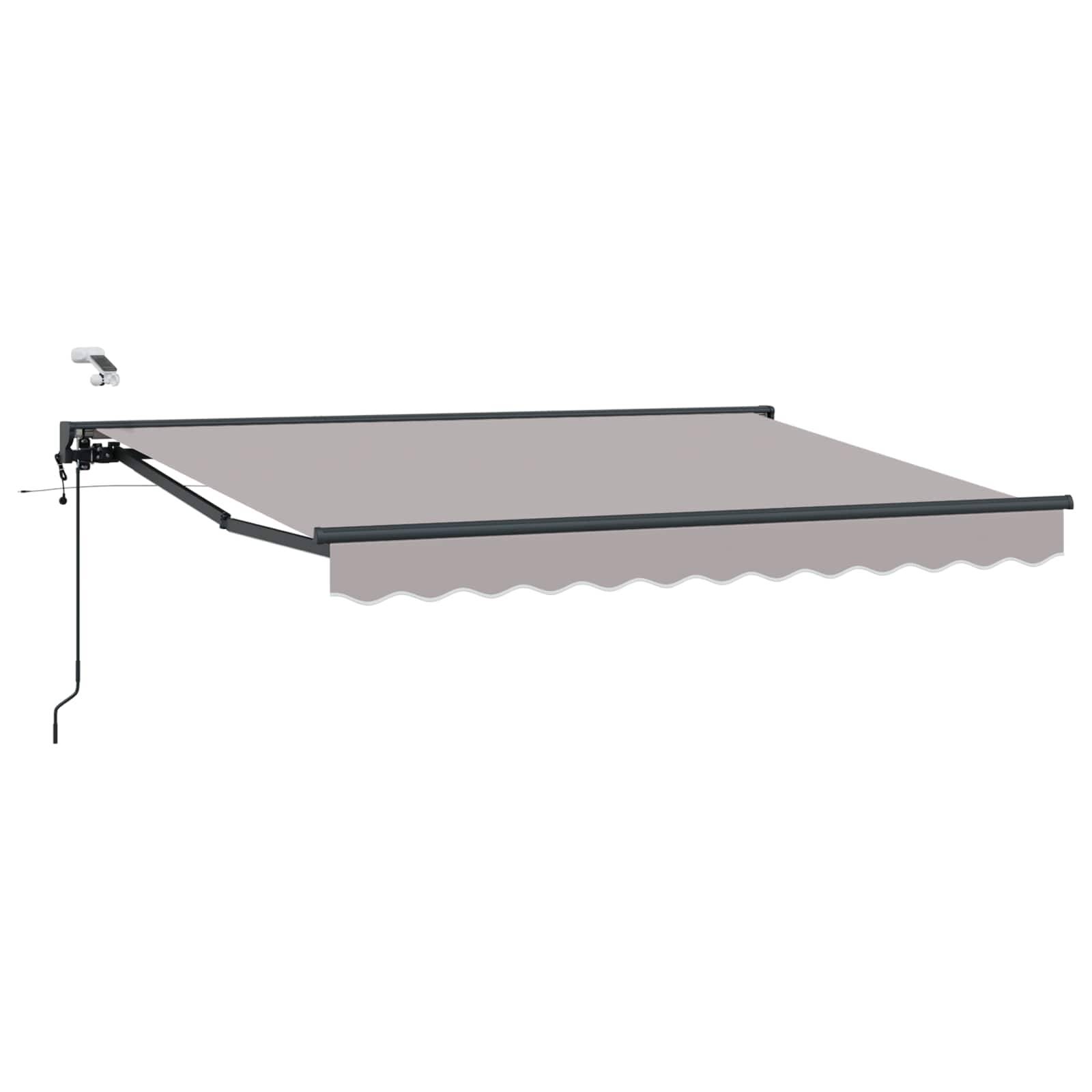ComfortXL - Store banne électrique polyester terrasse ombre motorisée Gris Clair Anthracite 3x2,5m - ComfortXL Outdoor Living - Image 2
