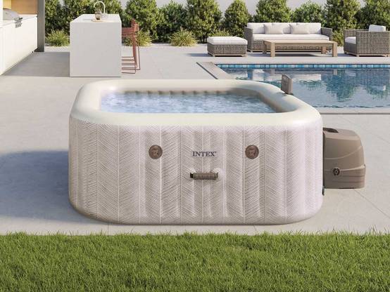 Spa gonflable PureSpa Chevron carré Bulles 4 places - Intex - Image 4