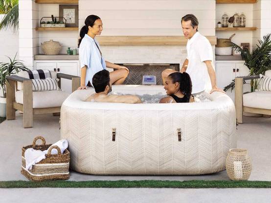 Spa gonflable PureSpa Chevron carré Bulles 4 places - Intex - Image 9
