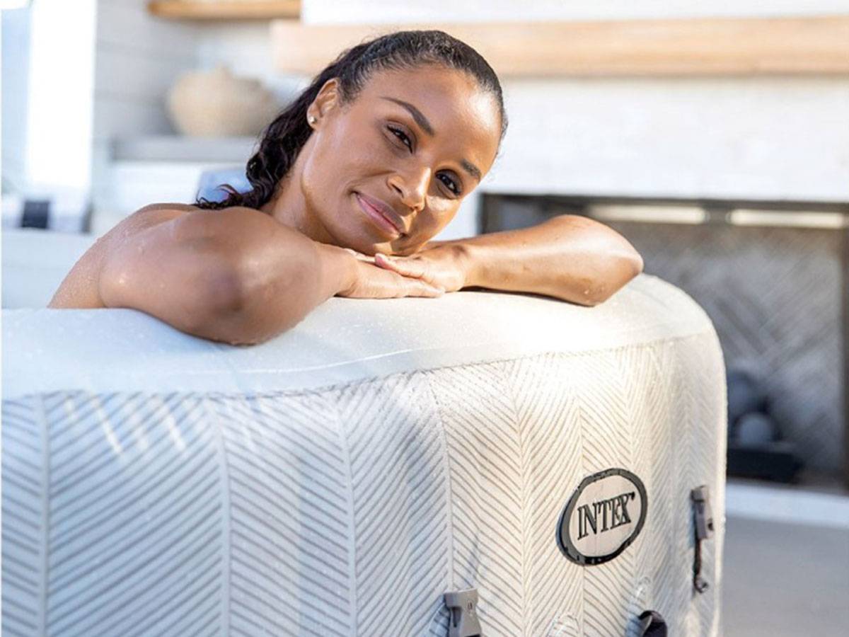 Spa gonflable PureSpa Chevron carré Bulles 4 places - Intex - Image 10