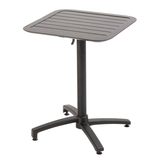 Oviala - Ensemble table inclinable de terrasse 60 x 60 cm et 2 fauteuils noir Almada - Oviala - Image 2
