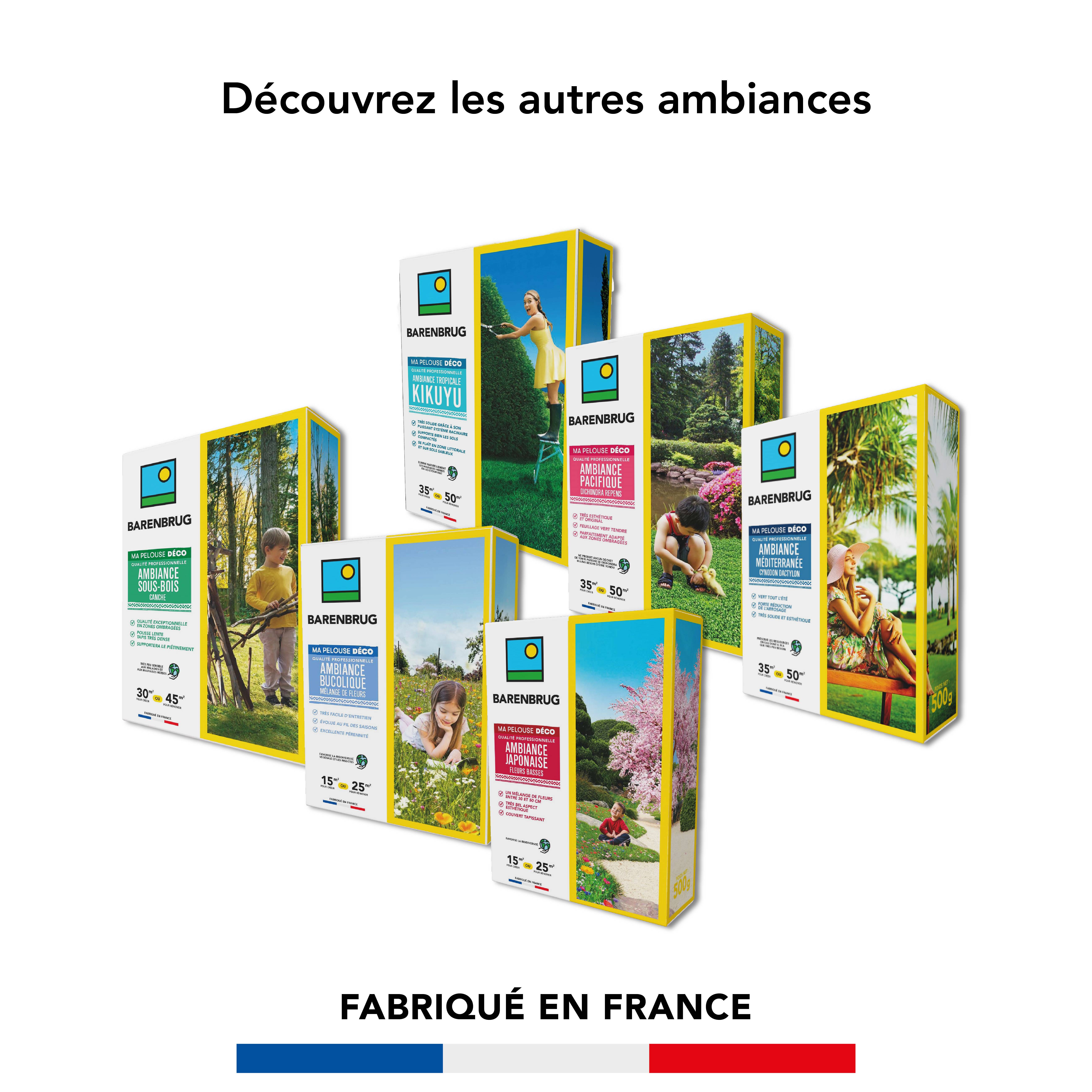 Pelouse Ambiance Méditerranée - Cynodon - Vert Tout l'Été - Forte Réduction de l'Arrosage - Très Solide et Esthétique - 500G - BARENBRUG - Image 5