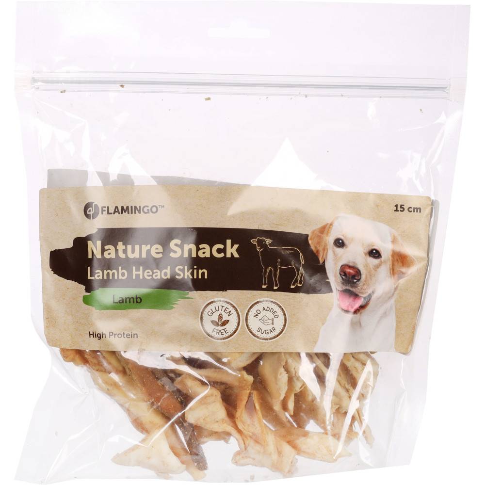 Friandises Nature Peau de tête d'agneau 200 g pour chien - Image 2