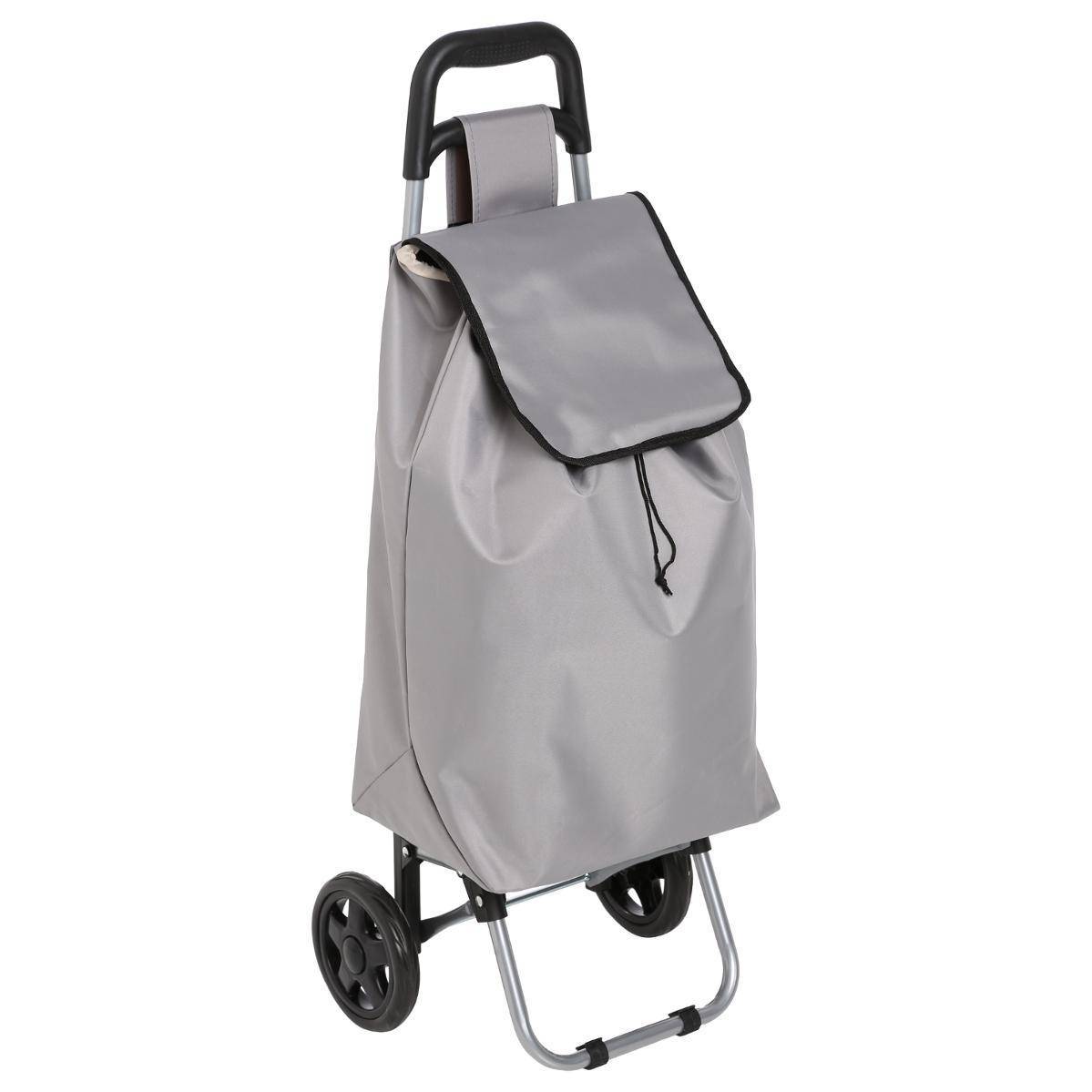 Chariot de courses 2 roues gris - 5five - Image 1