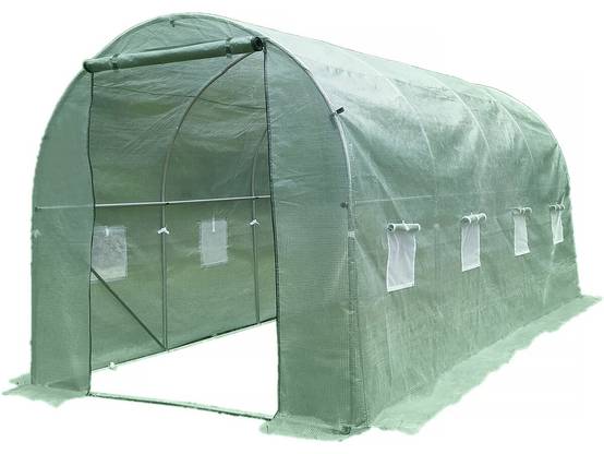 Serre Tunelle De Jardin 4,5 X 2 M "lys" - 9 M² - 130g - Vert -habitat Et Jardin - Image 1