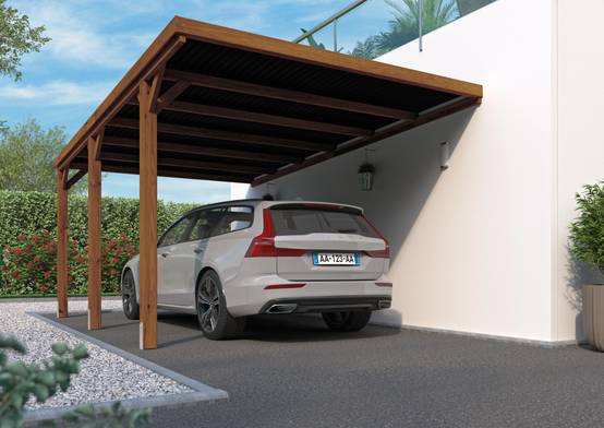 Carport adossé Victor - Forest Style - Image 1