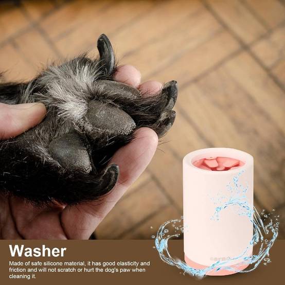 Nettoyeur de Pattes pour Chien/Chat - Tasse Silicone avec Brosse Amovible - Portable et Réutilisable DtopbuyAge - Image 3