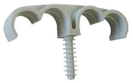 Fixation de gaines et tubes ING FIXATION Fix-ring Quadruple - Ø 25 mm - Boîte de 50 - A302600 - Imagen 1