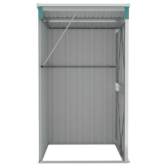 Abri de jardin 1.18m² - Cabane de jardin - Remise de jardin murale Vert 118x100x178 cm Acier galvanisé MAISON CHIC - Image 6