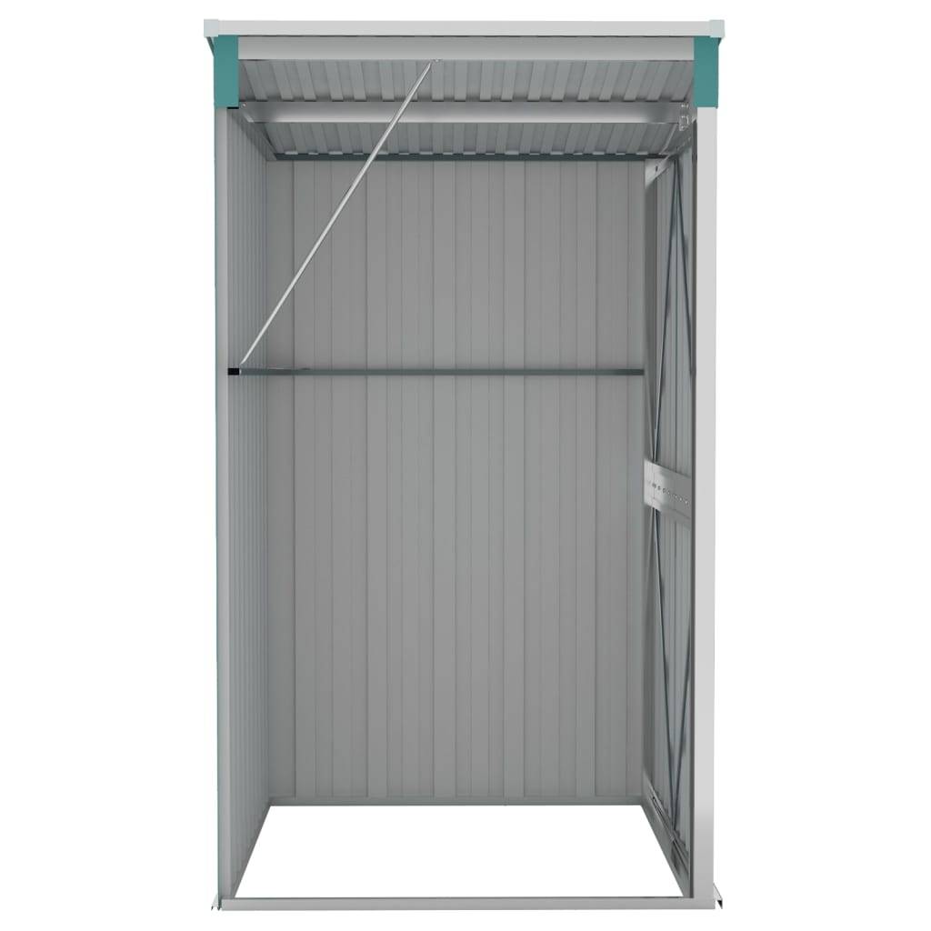 Abri de jardin 1.18m² - Cabane de jardin - Remise de jardin murale Vert 118x100x178 cm Acier galvanisé MAISON CHIC - Image 6