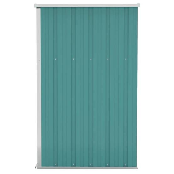 Abri de jardin 1.18m² - Cabane de jardin - Remise de jardin murale Vert 118x100x178 cm Acier galvanisé MAISON CHIC - Image 4