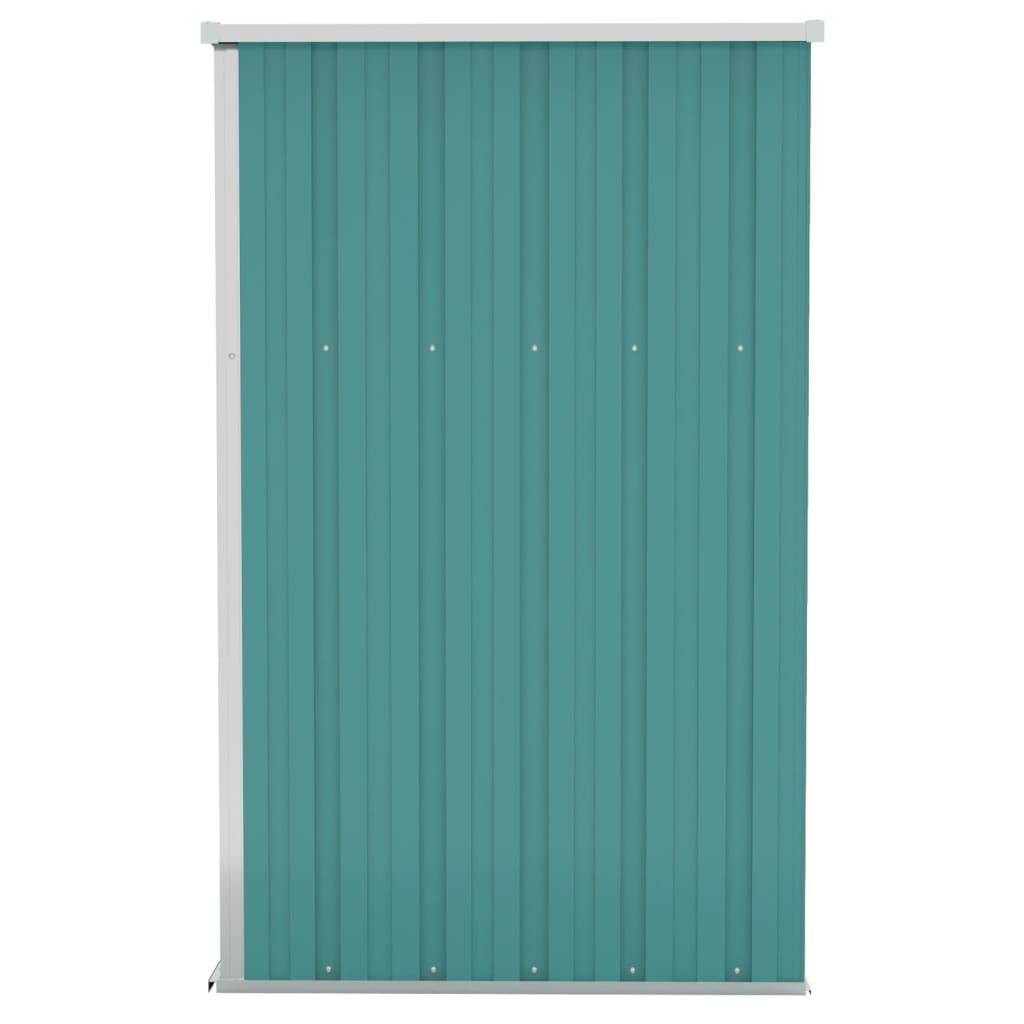 Abri de jardin 1.18m² - Cabane de jardin - Remise de jardin murale Vert 118x100x178 cm Acier galvanisé MAISON CHIC - Image 4
