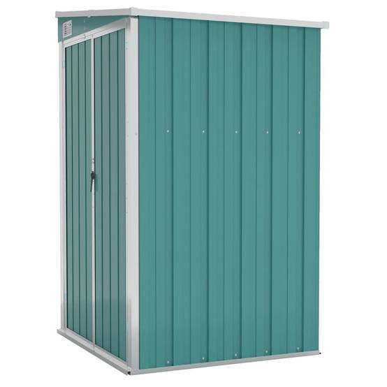 Abri de jardin 1.18m² - Cabane de jardin - Remise de jardin murale Vert 118x100x178 cm Acier galvanisé MAISON CHIC - Image 1