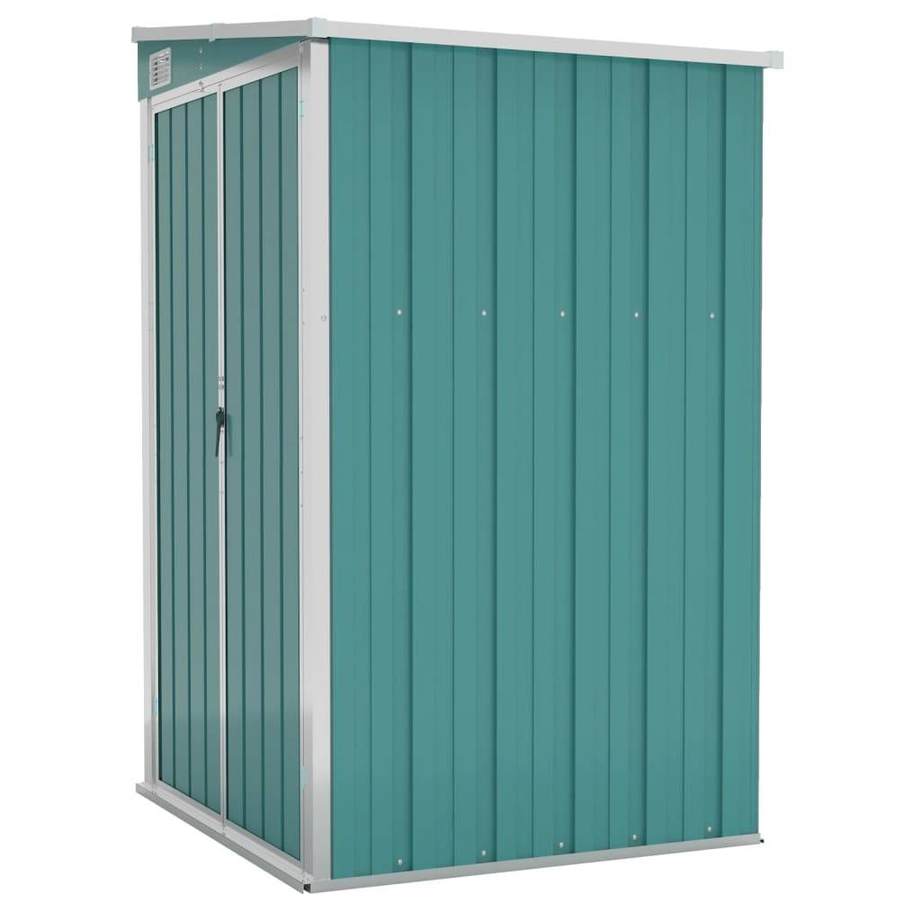 Abri de jardin 1.18m² - Cabane de jardin - Remise de jardin murale Vert 118x100x178 cm Acier galvanisé MAISON CHIC - Image 1