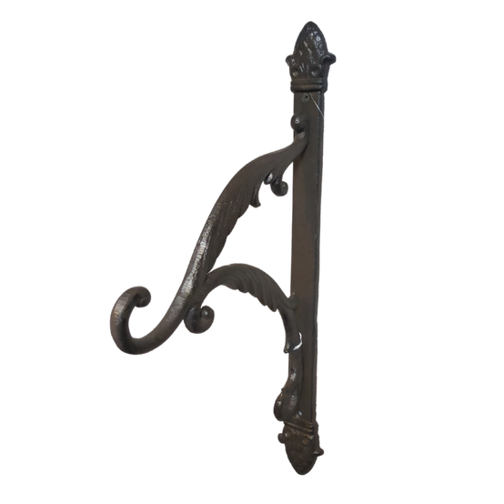Potence murale en fonte marron 25.5 x 3 x 45 cm Chemin de campagne - Image 1