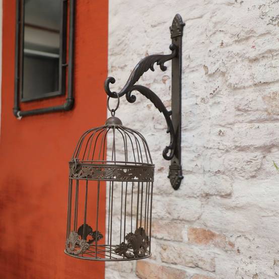 Potence murale en fonte marron 25.5 x 3 x 45 cm Chemin de campagne - Image 2