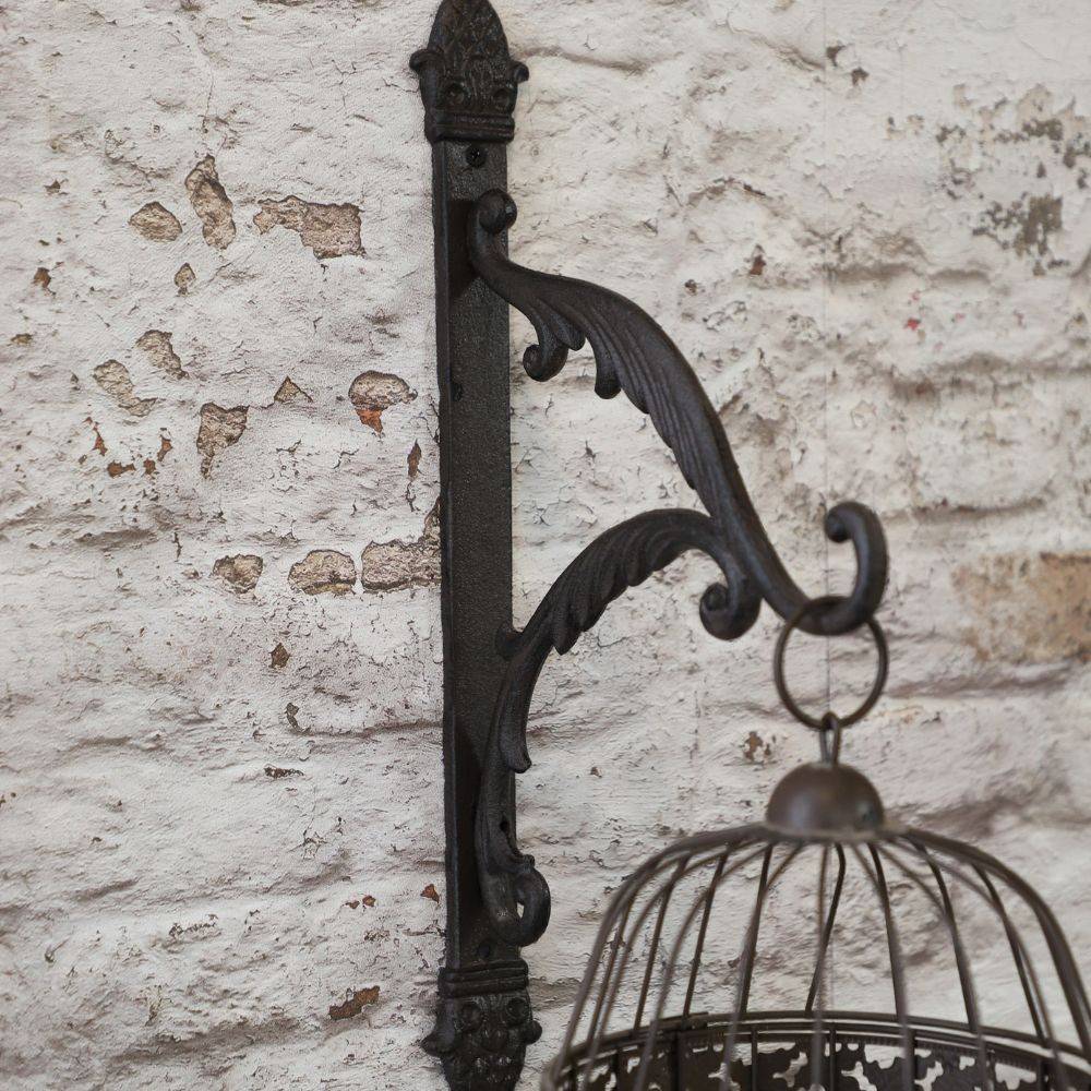 Potence murale en fonte marron 25.5 x 3 x 45 cm Chemin de campagne - Image 3