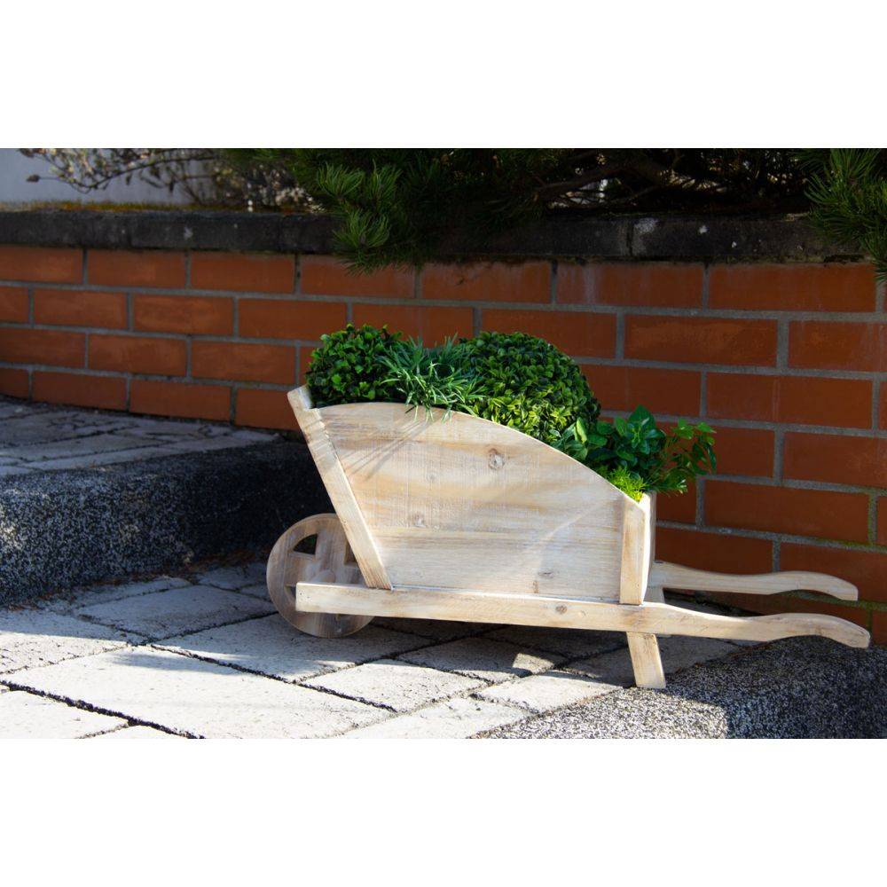 Aubry Gaspard - Jardinière brouette en bois - Imagen 3