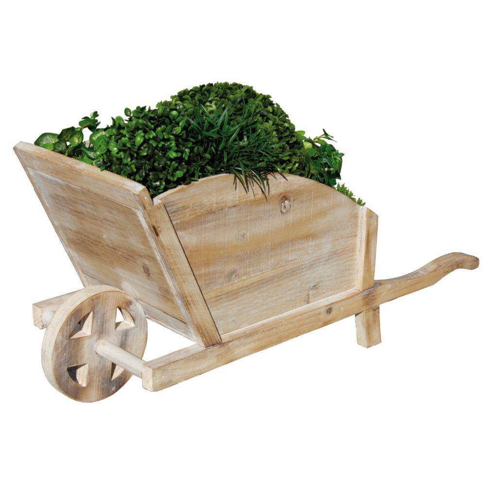 Aubry Gaspard - Jardinière brouette en bois - Imagen 2